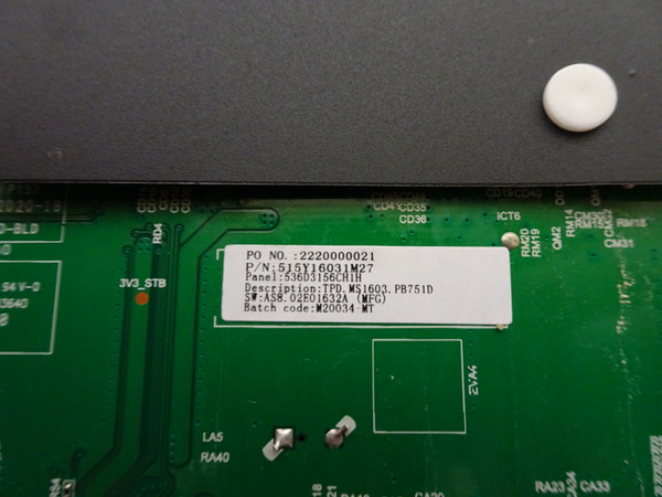 Onn 100012589 Main Board (515Y16031M27) M20034-MT