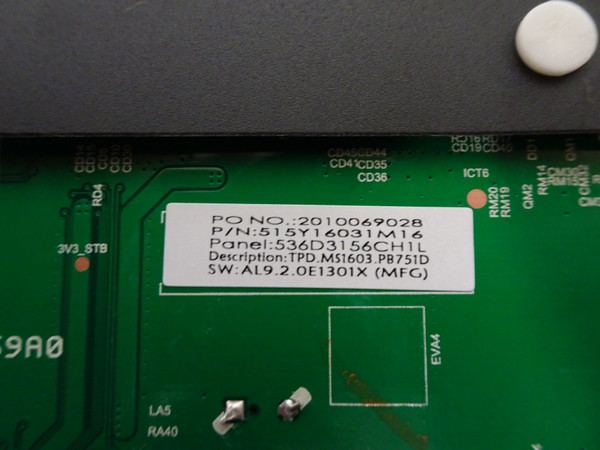 Onn 100012589 Main Board (TPD.MS1603.PB751) 515Y16031M16