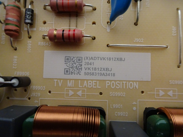 Vizio V585-H11 Power Supply (715G9165-P01-002-003M) ADTVK1812XBJ