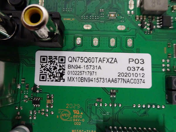 Samsung QN75Q60TAFXZA Main Board (BN97-16938X) BN94-15731A