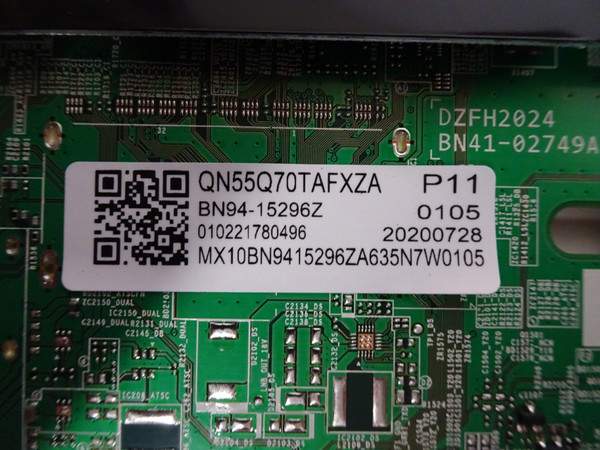 Samsung QN55Q70TAFXZA Main Board (BN97-16593C) BN94-15296Z