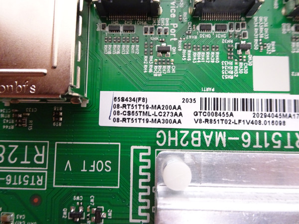 TCL 65S434 Main Board (40-RT51T6-MAB2HG) 08-RT51T19-MA200AA