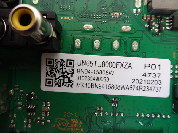 Samsung UN65TU8000FXZA Main Board (BN97-16917H) BN94-15808W