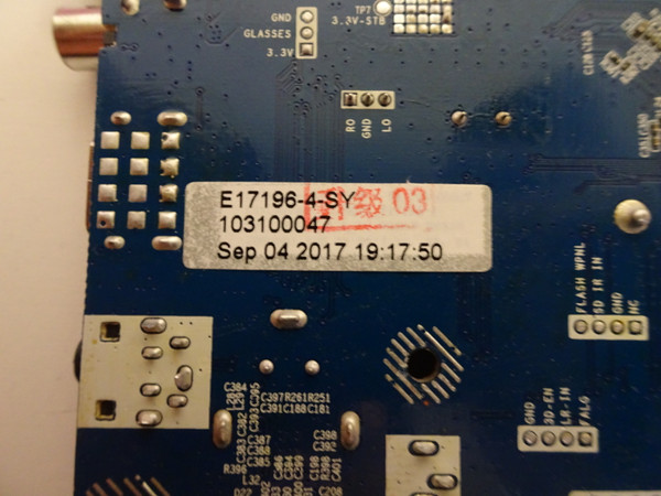 Element E4SJ5517BF Main Board (CV6488H-A, 78H116B) E17196-4-SY