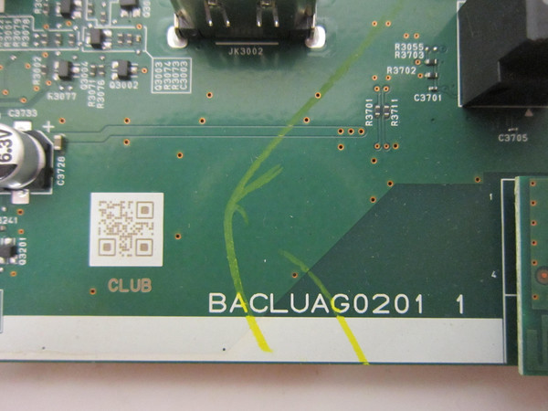 Magnavox 50MV349R/F7 ME1 Main Board (BACLUAG0201 1) ACLUBMMA-001