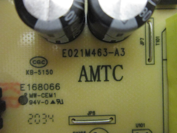 Insignia NS-39DF310NA21 Power Supply (TV3903-ZC02-01 / E021M463-A3) 514C3903M07