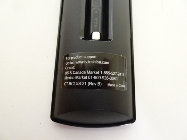 Toshiba TF-32A710U21 55LF621U21 Amazon Fire TV Remote CT-RC1US-21 Rev B