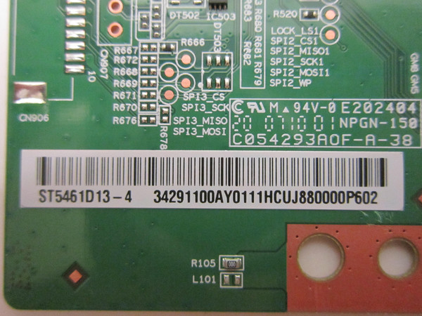 LG 55UN7300AUD.BUSCLKR T-Con Board (ST5461D13-4-C-1 [34291100AY01]) ST5461D13-4
