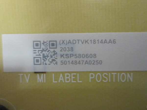 Vizio M586X-H1 Power Supply (715GB421-P01-000-003S) ADTVK1814AA6