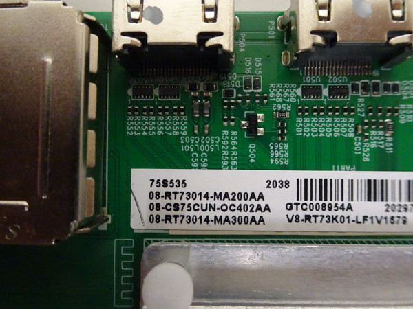 TCL 75S535 Main Board (40-RT73H2-MAB2HG) 08-RT73014-MA200AA