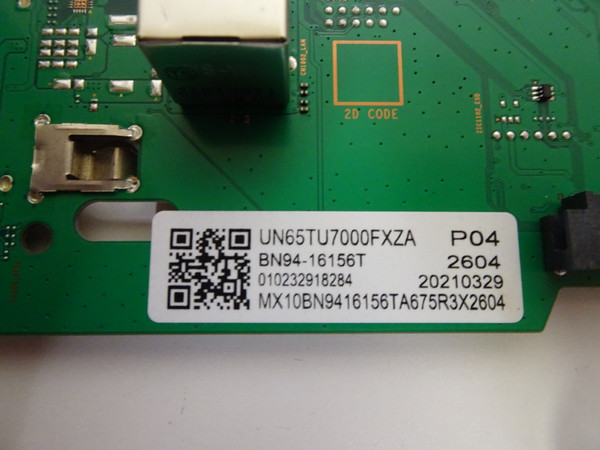 Samsung UN65TU7000FXZA Main Board (BN97-17444G) BN94-16156T