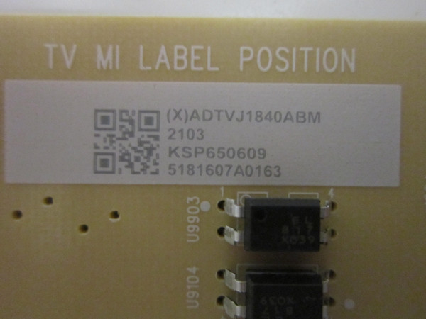 Vizio OLED65-H1 Power Supply (715GA787-P01-000-003S) ADTVJ1840ABM