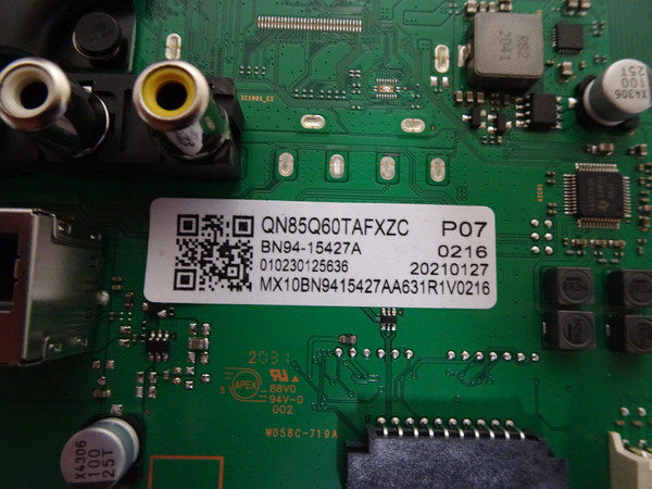 Samsung QN85Q60TAFXZC Main Board (BN97-18019A) BN94-15427A