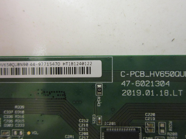 Vizio V655-H4 T-Con Board (HV650QUBN90) 47-6021304