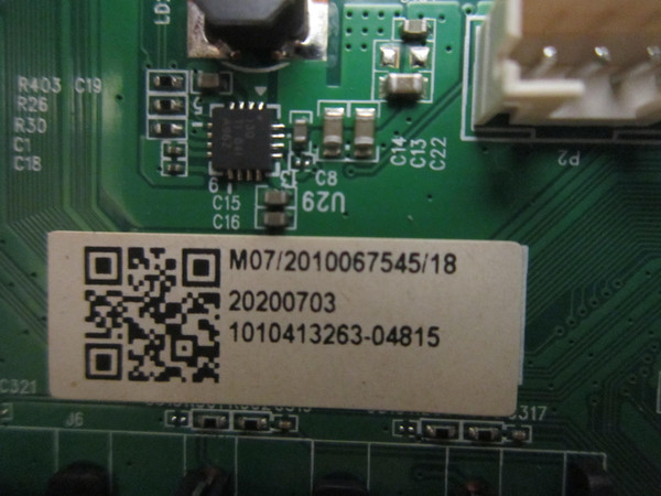 Westinghouse WR58UX4019 Main Board (515C16010M07) M07-WR58UX4019