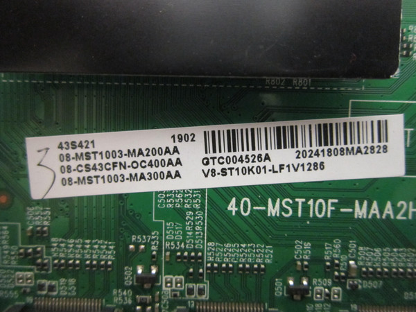 TCL 43S421 Main Board (08-MST1003-MA200AA) 08-MST1003-43S421