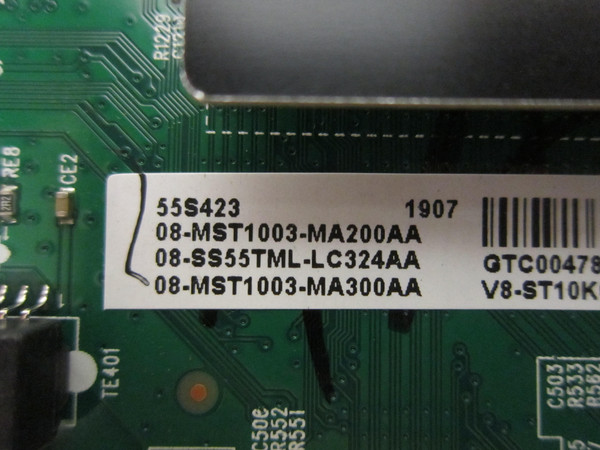 TCL 55S423 Main Board (08-MST1003-MA200AA) 08-MST1003-55S423