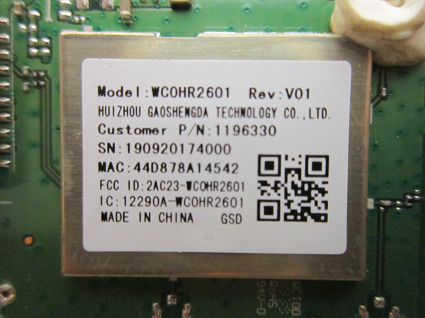 Hisense 55R6E, LT-65MAW595, E4SW7019RKU, 100012585-M,50RC6 WiFi Board (WC0HR2601) 1196330