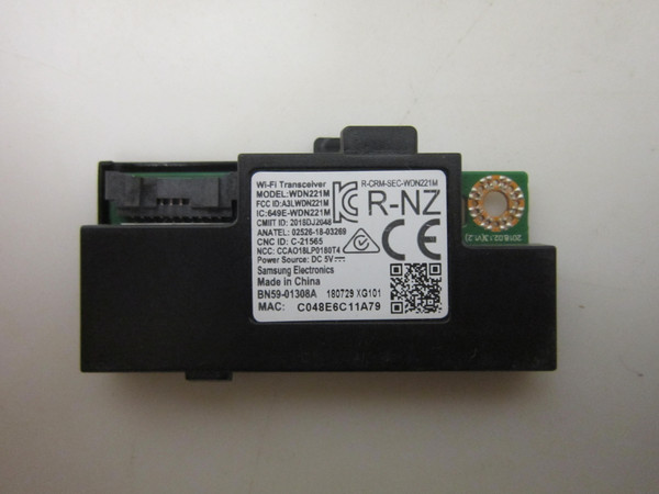 Samsung UN55NU6950FXZA, LH75QBNEBGC/GO, LH49QBNEBGC/ZA WiFi Board BN59-01308A