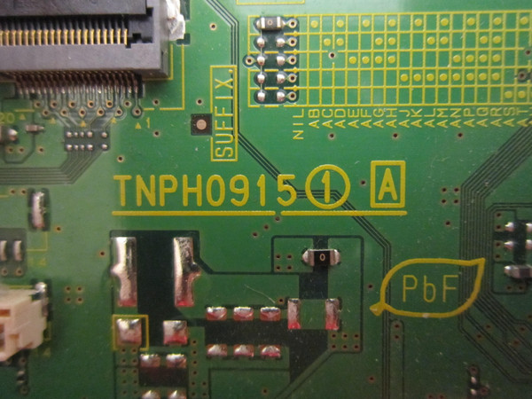 Panasonic TC-P55GT31, TC-P55GT30 Main Board (TNPH0915AB) TXN/A1NVUUS