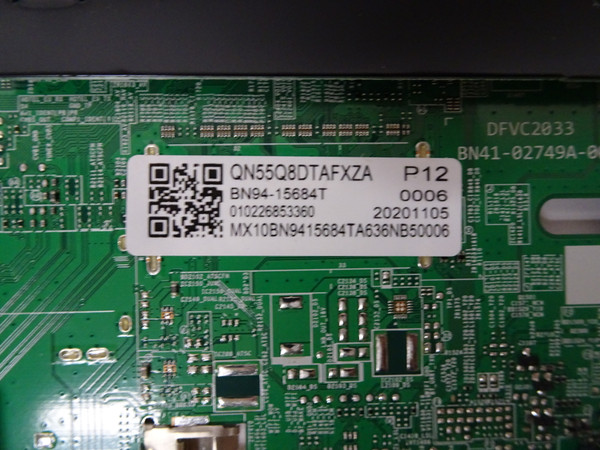 Samsung QN55Q8DTAFXZA Main Board BN94-15684T, BN41-02749A