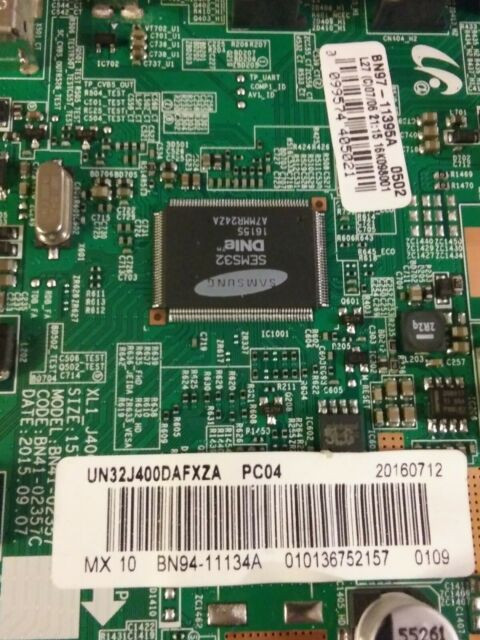 Samsung UN32TJ400DAFXZA Main Board (BN97-11395A) BN94-11134A