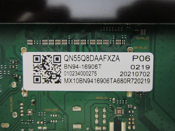 Samsung QN55Q8DAAFXZA Main Board (BN97-18270N) BN94-16906T