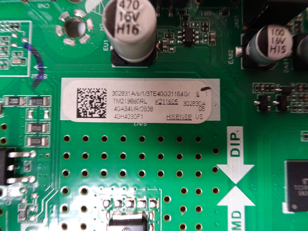 Hisense 40H4030F1 Main Board 302831A, TPD.RT2821.PB755