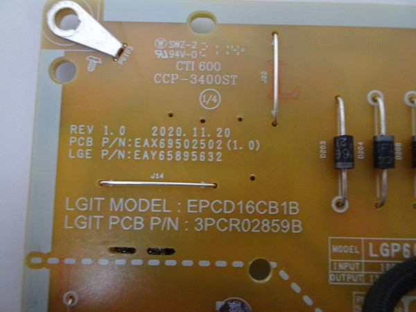 LG 65UP7675PUC.BUSYLKR Power Board EAY65895632, EAX69502502