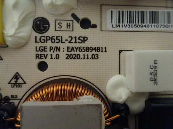 LG 65NANO90UPA.BUSFLJR Power Board EAY65894811, LGP65L-21SP