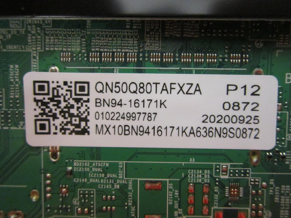 Samsung QN50Q8DTAFXZA Main Board (BN97-02749A) BN94-16171K