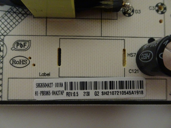 LG 65UP7000PUA.CUSFLH Power Board 81-PBE065-H4A27AP, SHG6504A-101H