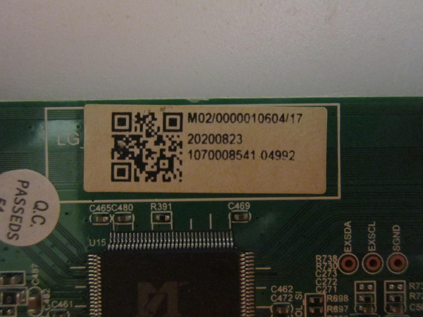 Onn 100012586 T-Con Board (2E03178A0) 513C5500M02