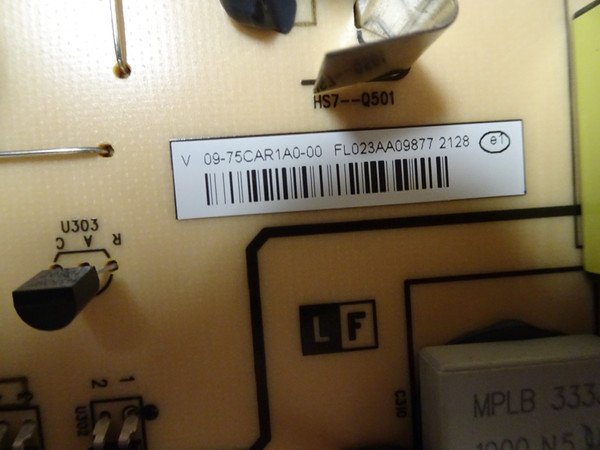 Vizio M75Q6-J03 Power Supply 09-75CAR1A0-00, (1P-120CX00-1011)