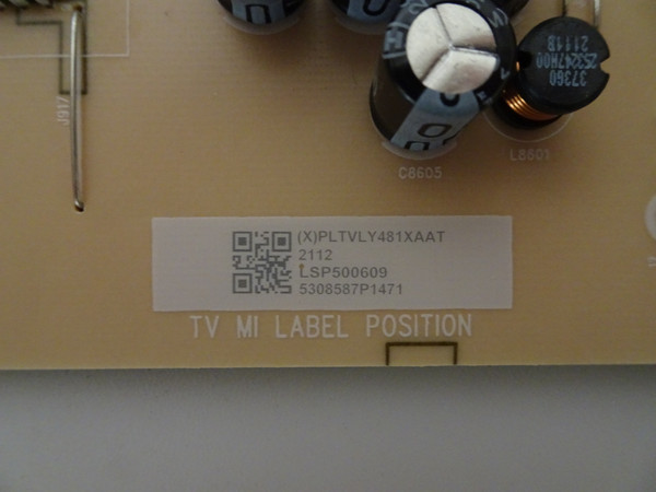 Vizio V505-J01 Power Supply PLTVLY481XAAT, (715GC283-P01-000-003M)