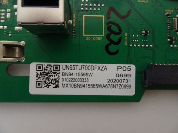 Samsung UN65TU7000FXZA Main Board BN94-15565W, (BN41-02751A)