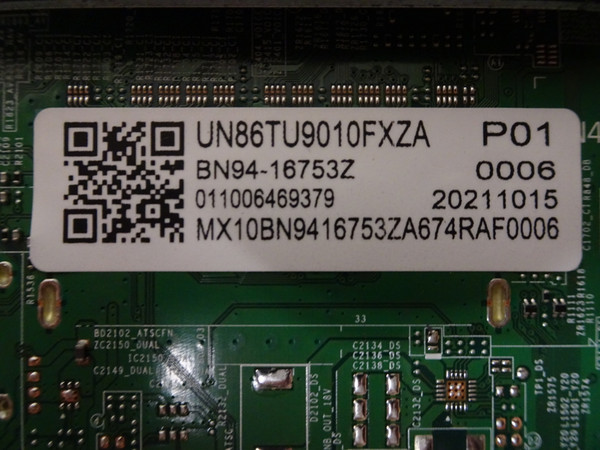 Samsung UN86TU9010FXZC Main Board BN94-16753Z, (BN41-02820B)
