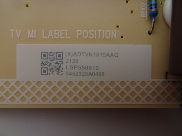 Vizio M55Q7-J01 Power Board ADTVK1819AAQ, (715GB653-P01-000-003M)