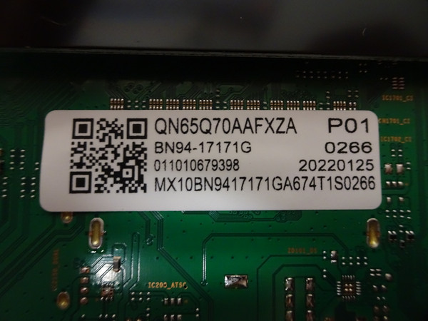 Samsung QN65QQ7DAAFXZA Main Board BN94-17171G, (BN97-18194A)