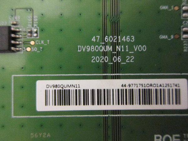 Samsung QB98T T-Con Board (DV980QUMN11) 47-6021463