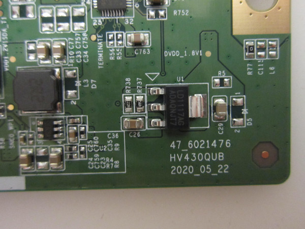 Philips 43PFL5766/F7 T-Con Board (HV430QUBF70) 47-6021476