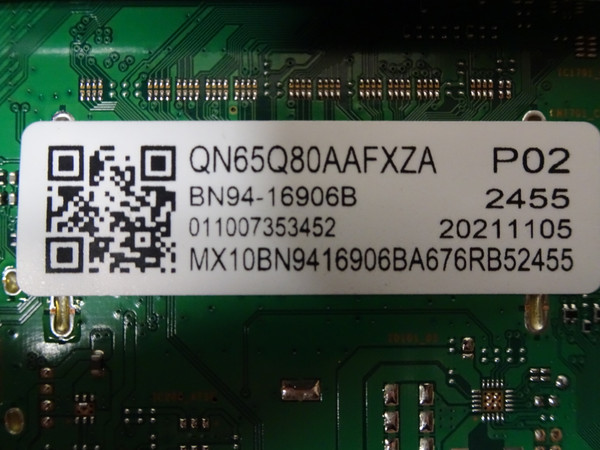 Samsung QN65Q80AAFXZA Main Board BN94-16906B, (BN97-18270L)