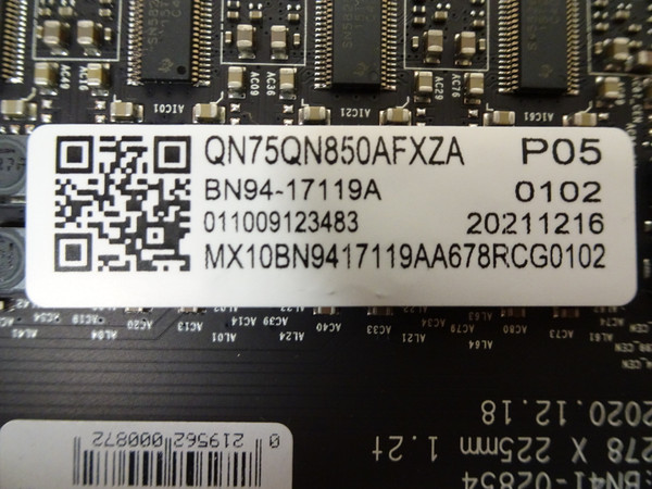 Samsung QN75QN850AFXZA Main Board BN94-17119A, (BN97-18282S)