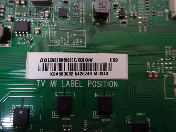 Vizio M58Q7-J01 Main Board 756TXLCB02K050, (715GB722-M0C-B00-004D)