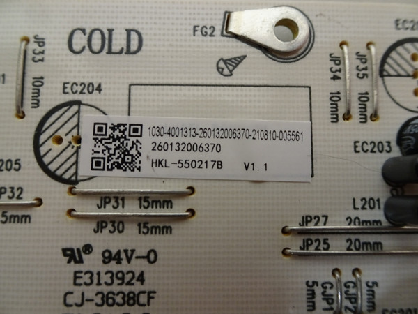 Onn 100012585 Power Board 260132006370, (HKL-550217B)