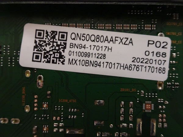 Samsung QN50Q8DAAFXZA Main Board BN94-17017H, (BN97-18270M)