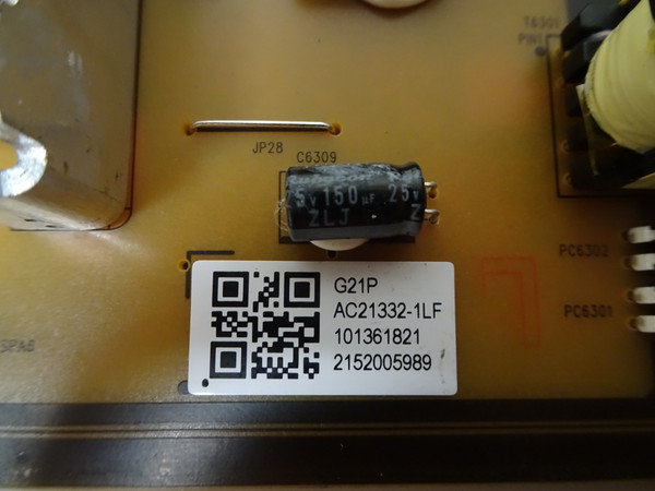 Sony XR55X90CK Power Board 1-013-618-21, (AC21332-1LF)