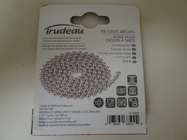 Trudeau 39" Stainless Steel Pie Crust Weights Pack of 3