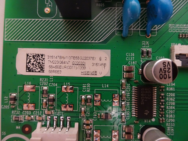 Hisense 58R6E3 Main Board 315147B, (RSAG.820.12370/ROH)