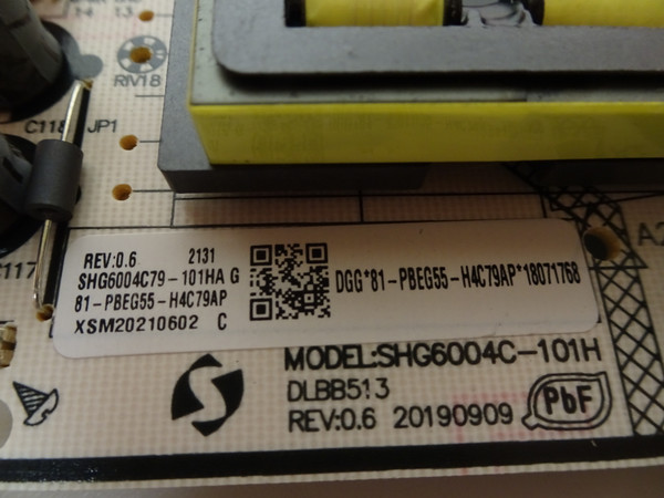 Amazon Fire K24NE5 Power Board 81-PBEG55-H4C79AP, (SHG6004C-101H)